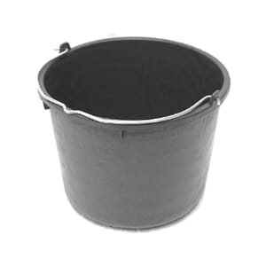 Fiskebalje 12liter sort industribalje bøtte forsterket