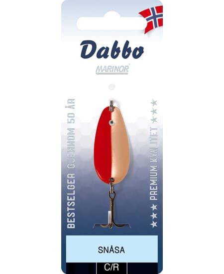 Sluk 12gr Dabbo snåsa kobber/rød