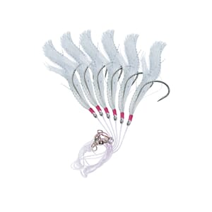 Kroksett glitterhekle 4/0 makrell