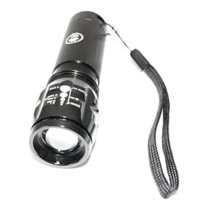 Lommelykt Led 3W Inkl batterier sort