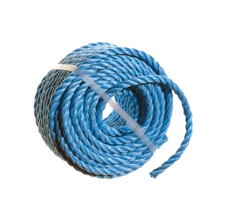 Tau blå 4mm pp splitt  40m kveil