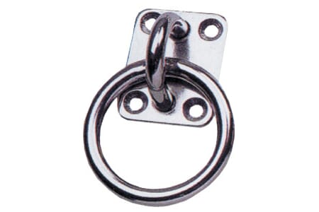 Ringplate med løs ring 6x55mm
