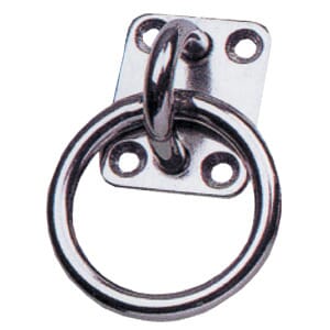 Ringplate med løs ring 6x55mm