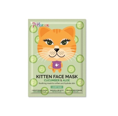 Ansiktsmaske for barn katt