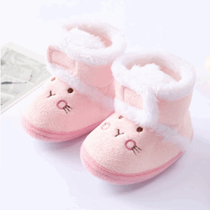 Baby rosa sko varm 0-6mnd