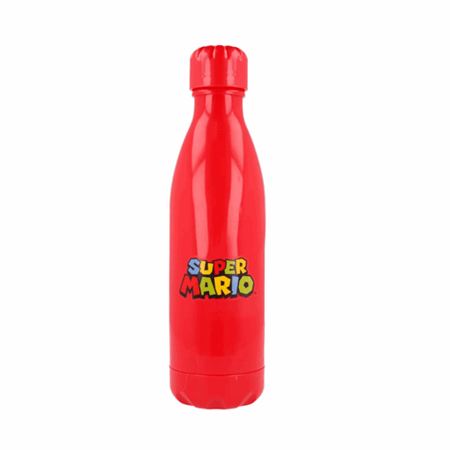 Drikkeflaske Super mario rød plast 660ml