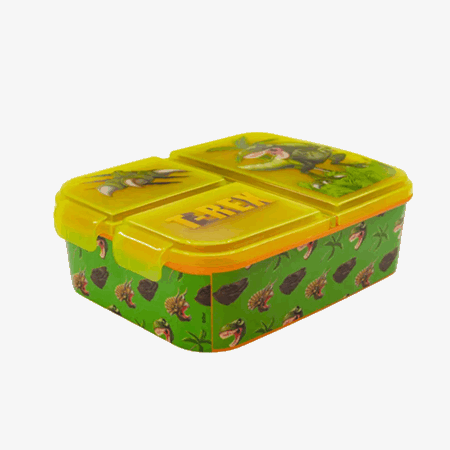 Matboks T-rex dino med 3 rom