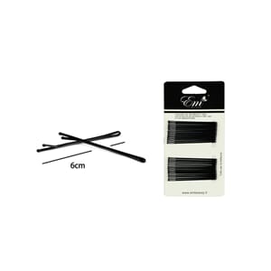 Fliseklemmer 6cm sort 20stk Klemmer