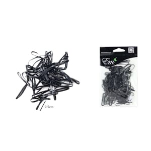 Hårstrikk sort gummi stor rastastrikk