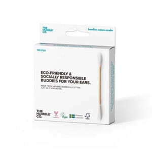Ørepinner bomull bamboo 100stk pinner q-tips qtips kutips