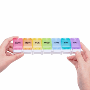 Pilleboks 7dager fargerik