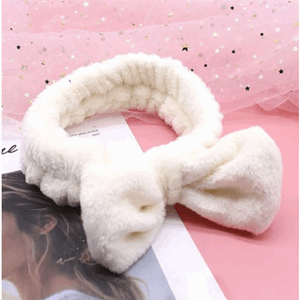 Hårbånd hvit med ører