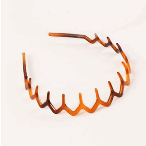 Hårbøyle enkel brun med tagger