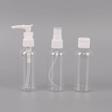 Reiseflasker 3stk transp spray