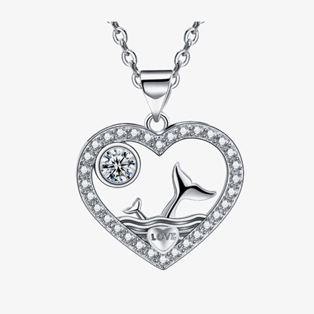 Anheng 18K rodhinert love hjerte