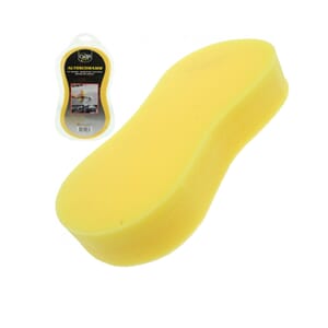 Svamp bilsvamp gul 23x15x5mm uten såpe