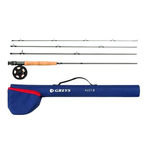 Fiskestang  275cm 4delt fluefiske ørret gray gavetilhan