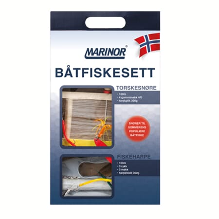 Fiskesnøre sett 2 deler fiskeharpe & torskesnøre