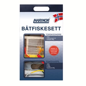 Fiskesnøre sett 2 deler fiskeharpe & torskesnøre