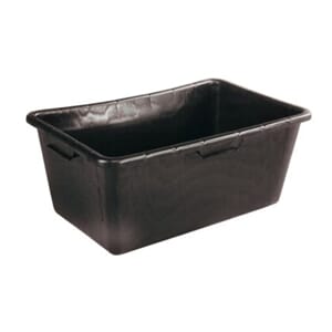 Fiskebalje 65liter Rektangulær sort bøtte