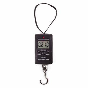 Fiskevekt 40kg digital koffert reise