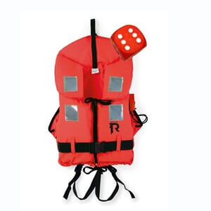 Redningsvest soft orange 90kg+