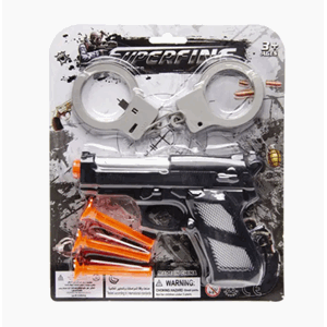 Leke pistol med sugep. & håndjern