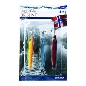 Sluker 3pk brisling ferskvann 35gr