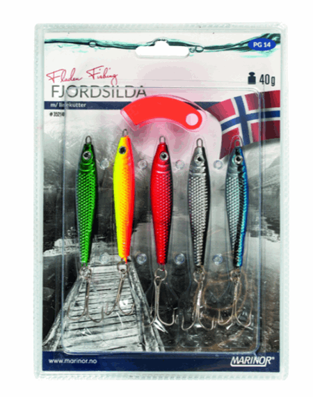 Sluksett fjordsilda 40gr 5stk