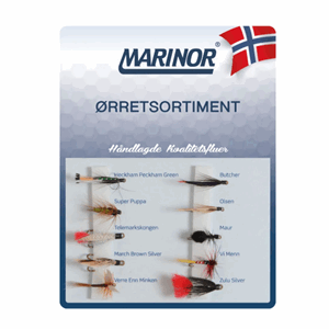 Fluesett ørretsortiment 10pk