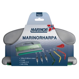 Fiskesnøre fiskeharpa 100m assotert makker lodd marinor