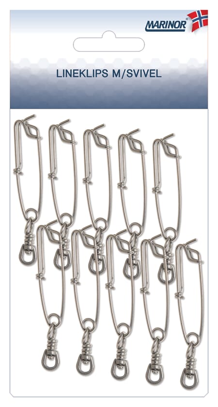 Lineklips 10pk 2,0x80mm m/svivel