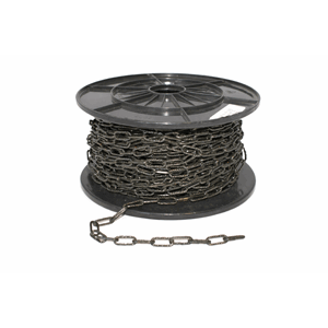 Kjetting 2mm sort messing firkant pr meter