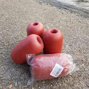 Flottør egg brunt ovalt 4" 190g oppdrift