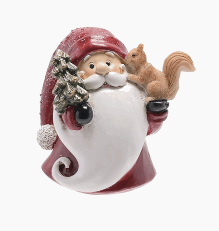 Figur nisse med tre og ekorn