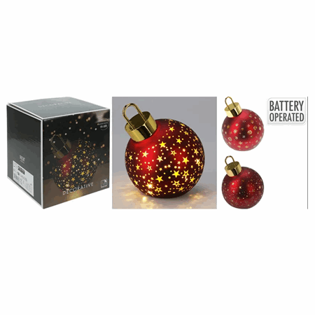 Julekule stor led 15cm