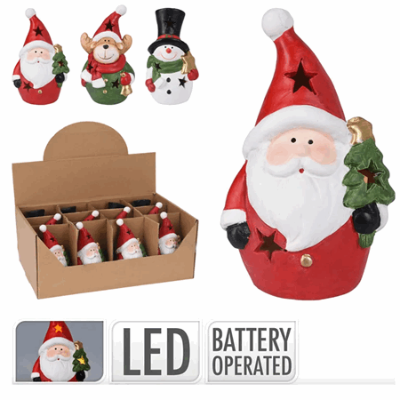 Figur nisse 12cm led ass