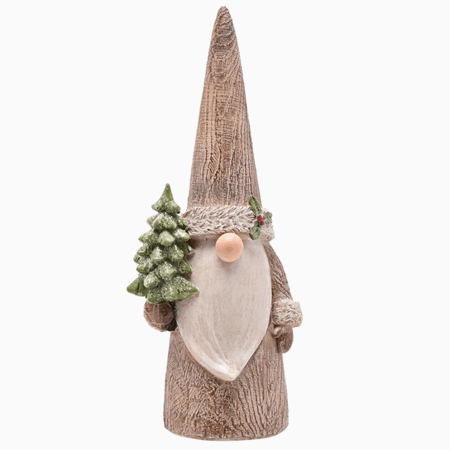 Figur nisse tre 23cm brun