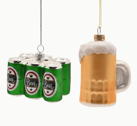 Julepynt øl sett 2deler