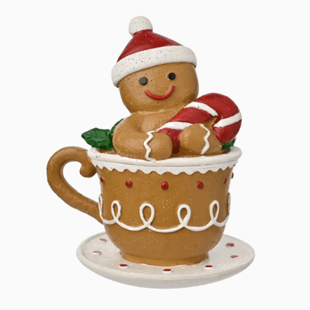 Figur kopp med pepperkakemann