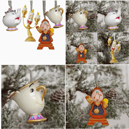 Julekulesett Disney Beauty & B. 4deler