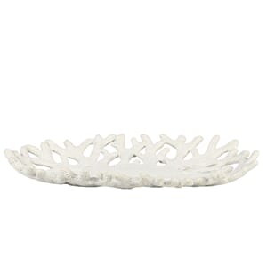 Fat korall hvit maritim 38cm