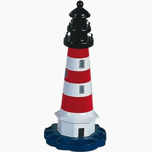 Fyrtårn 20cm rød/hvit