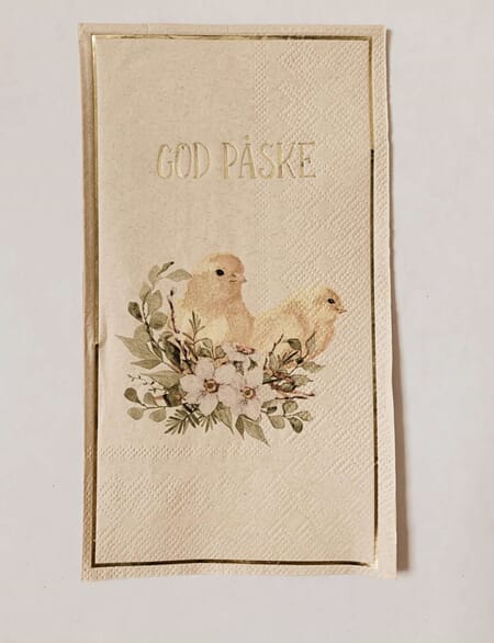 Serviett God påske 33x40cm