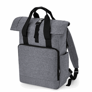 Bag grå rolltop 30x44x14 19liter ryggsekk
