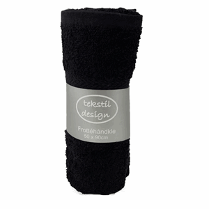 Håndkle 50x90cm sort