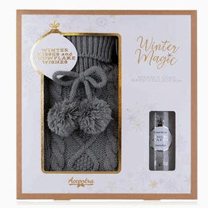 Gavesett varmeflaske og badesåpe