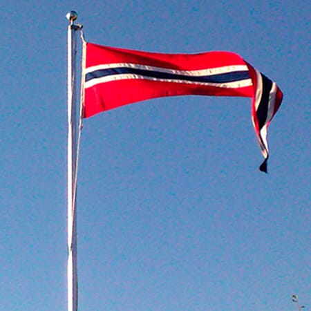 Vimpel 150cm norsk flagg
