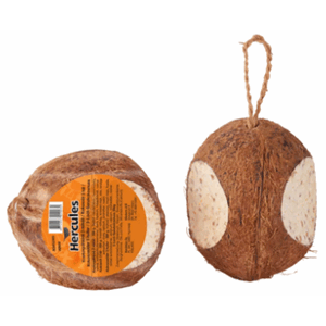 Fuglemate kokusnøtt med 3 hull hercules