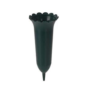 Gravvase i plast vase blomster grav